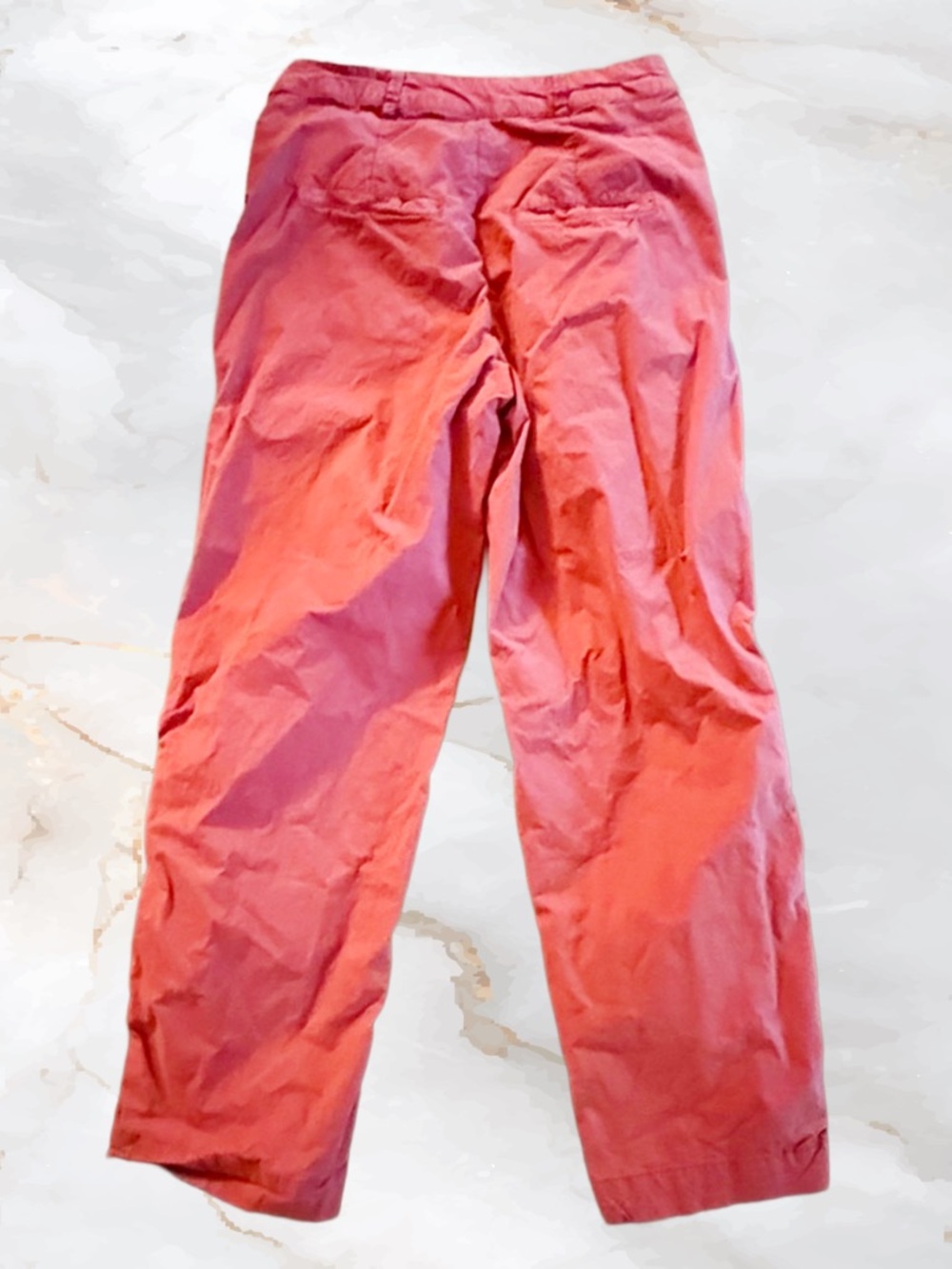 Free People Brick Red Pleated Trousers in Nice Crisp Summer Fabric - Picture 3 of 4